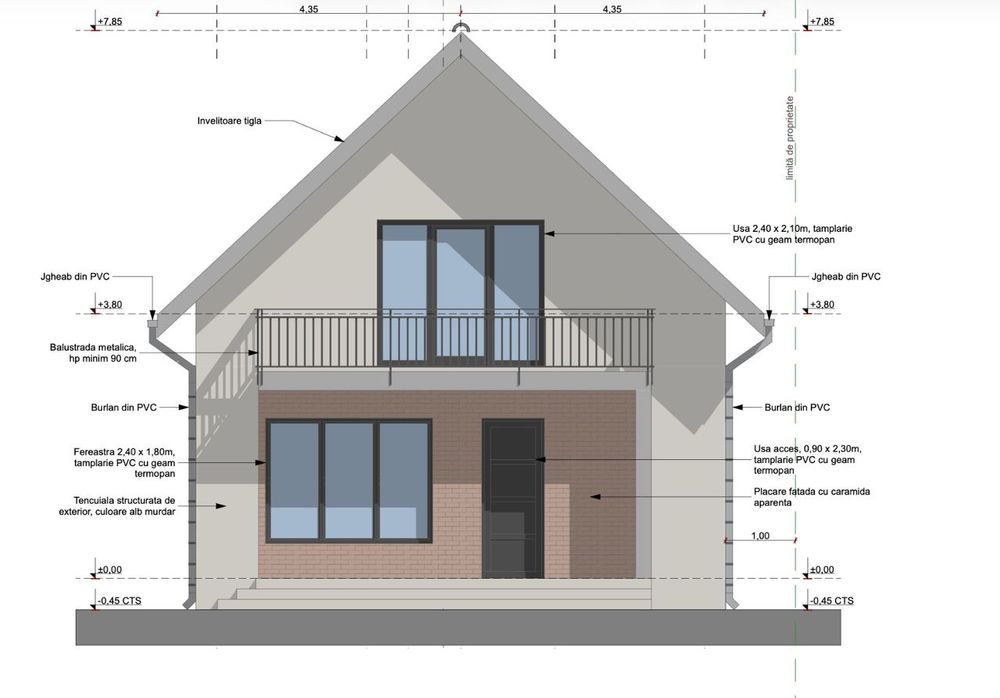 Casă nouă 3 dormitoare | 102 mp utili | Teren 372 mp | Westfield Arad