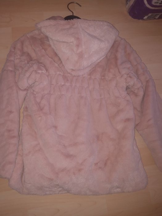 Палто мек плюш пепел от рози