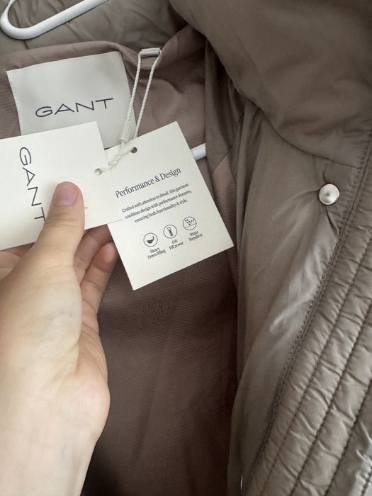 GANT The Putty Puffer Long Jacket – geacă lungă din puf | Mărime L | Nouă cu etichetă
