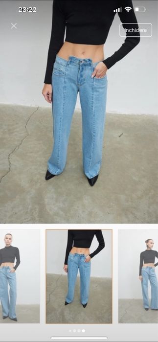 Blugi varkali denim