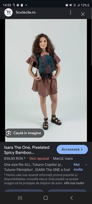 Marsupiu Sau portbebe Isara