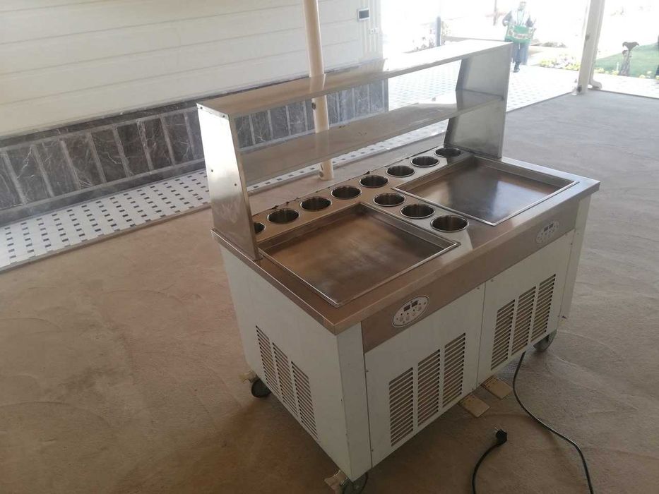 Roll muzqaymoq apparat/Жареное Ролл мороженое аппарат