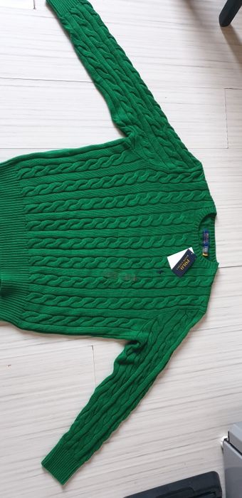 POLO Ralph Lauren Cable Cotton / Knit / L НОВО! ОРИГИНАЛ Мъжки Пуловер