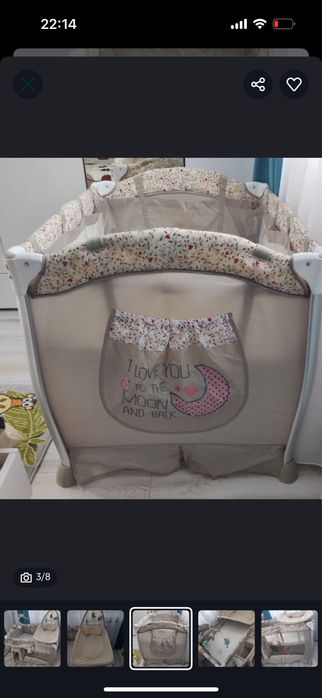 Patut bebe cu saltea de cocos inclusa