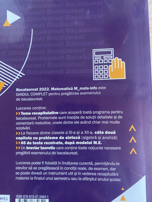 Culegere matematica pentru Bacalaureat