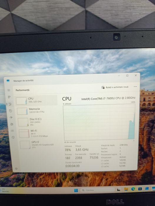 Laptop Dell Latitude 7280 procesor i7 7600 impecabil