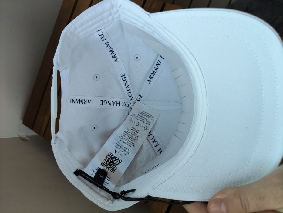 Armani Exchange șapcă unisex culoare alba mărime OS noua originala
