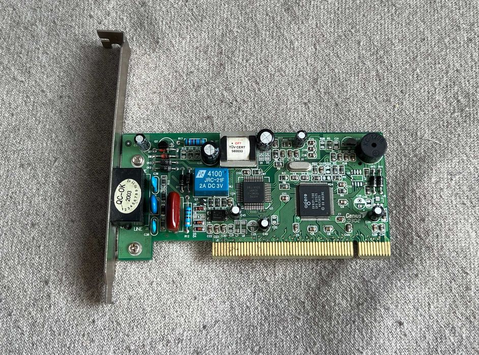 Placă modem PCI Genius Internal Modem 56k compatibil Windows Linux