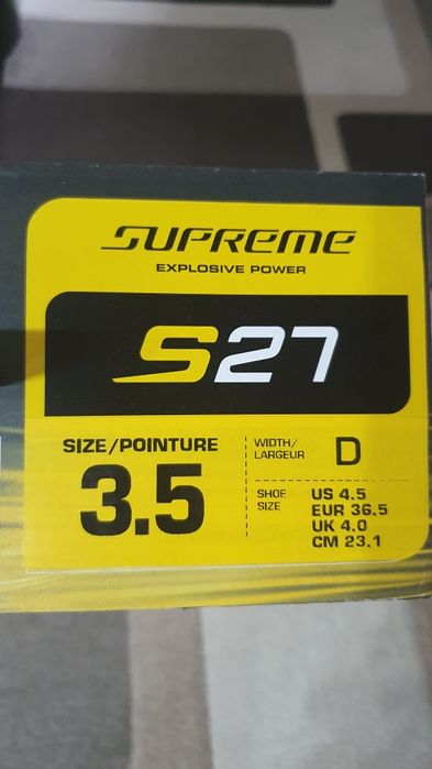 Коньки Bauer s27 Supreme Размер 36.5