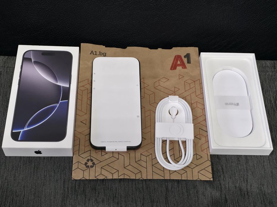 КАТО НОВ 256GB iPhone 16 Pro Max A1 Гаранция 2026 Black | Черен