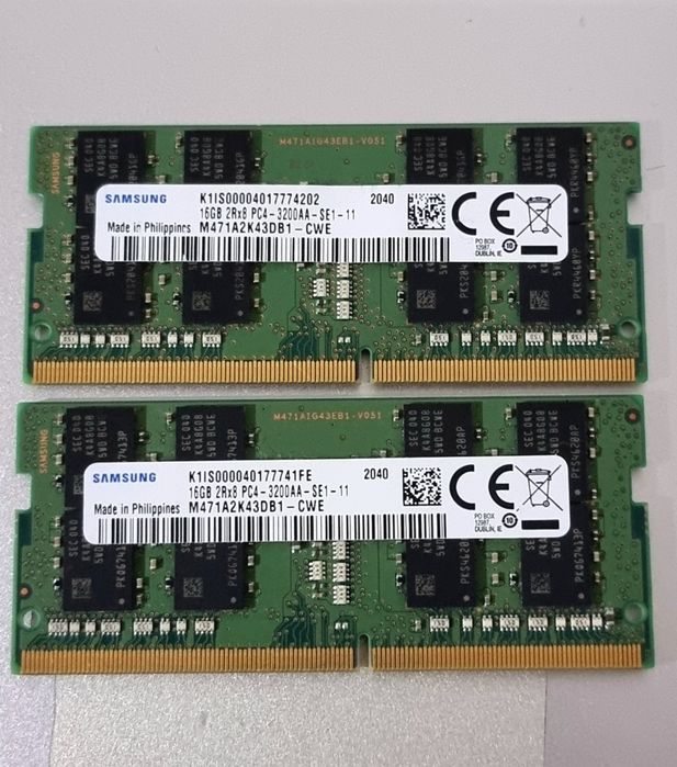 DDR4 16GB 3200 SAMSUNG 2 dona juft пара