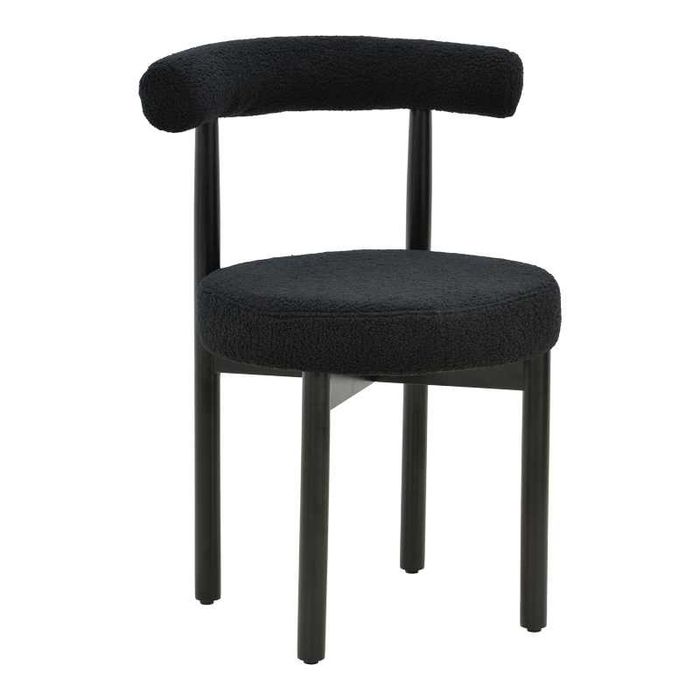 Стол, Fenza, Орех, Черен, Дърво, 60х54х75см.