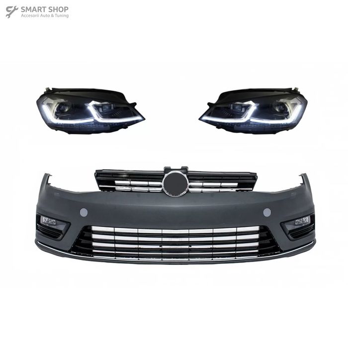 Bara Fata cu Faruri LED cu Semnal Dinamic VW Golf VII 7 (2013-2017) R-