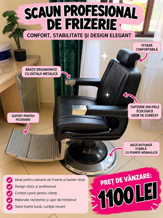 Post de frizerie sau scaun de frizerie