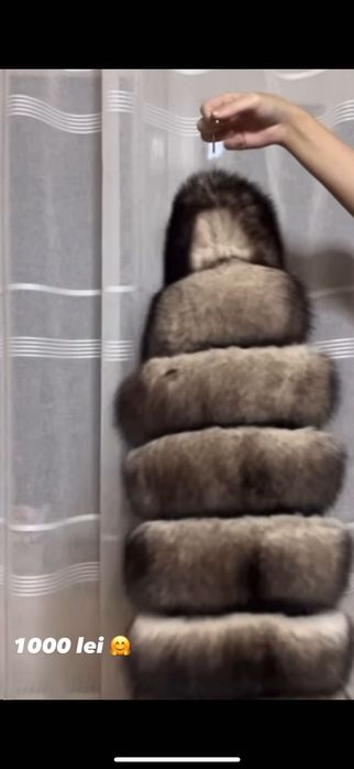 Haina de blană naturală