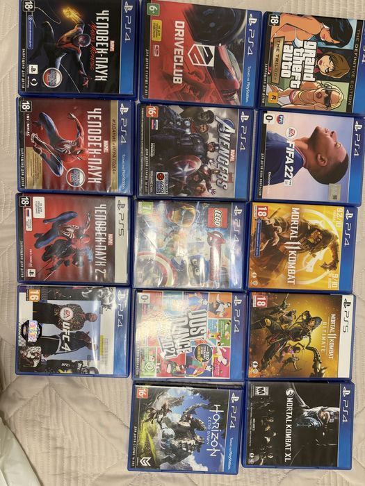 Продам диски на PS 4 и 5