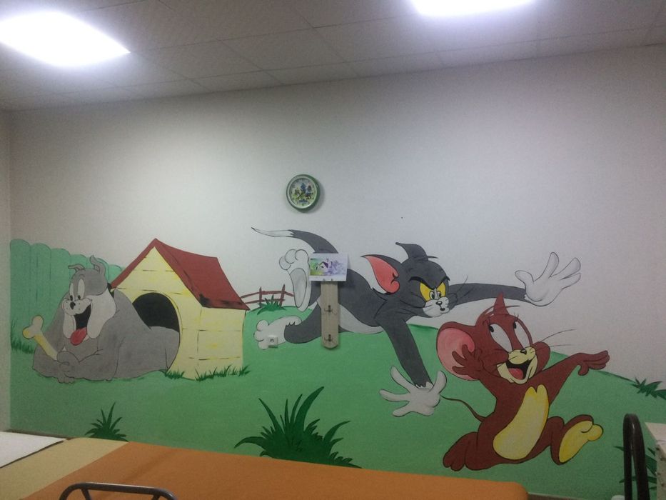 Роспись на стене