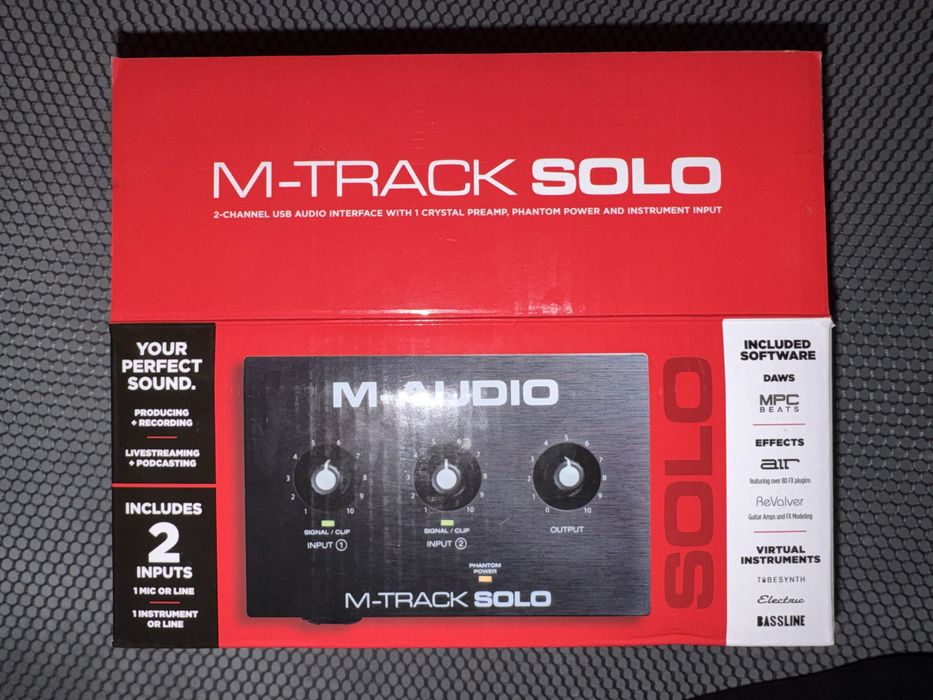M-AUDIO M-TRACK SOLO аудиоинтерфейс