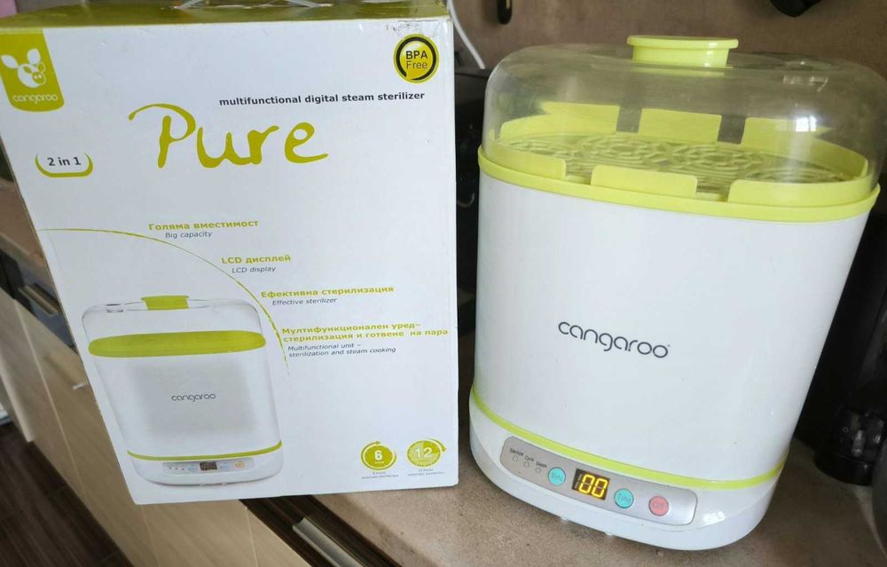 Cangaroo - Дигитален парен стерилизатор Pure