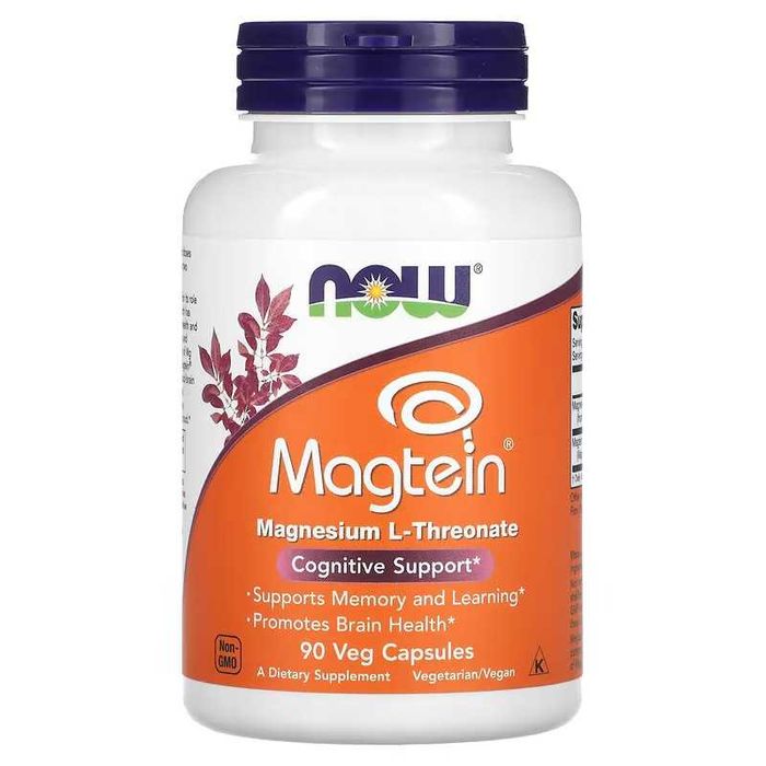 NOW Foods NOW Magnesium L-Threonate Magtein L-треонат магния magniy