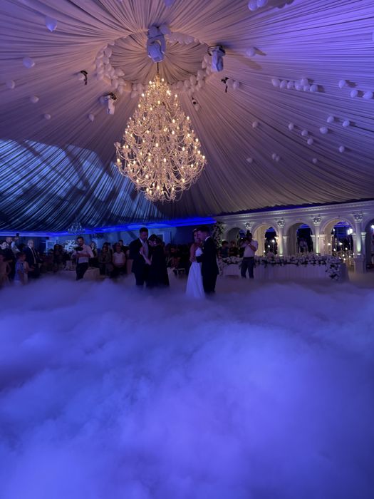 Fum greu dansul mirilor- gheata carbonica  -artificii vulcan- balonase