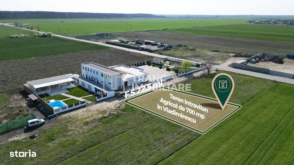 Teren intravilan arabil de vânzare – Vladimirescu, Arad