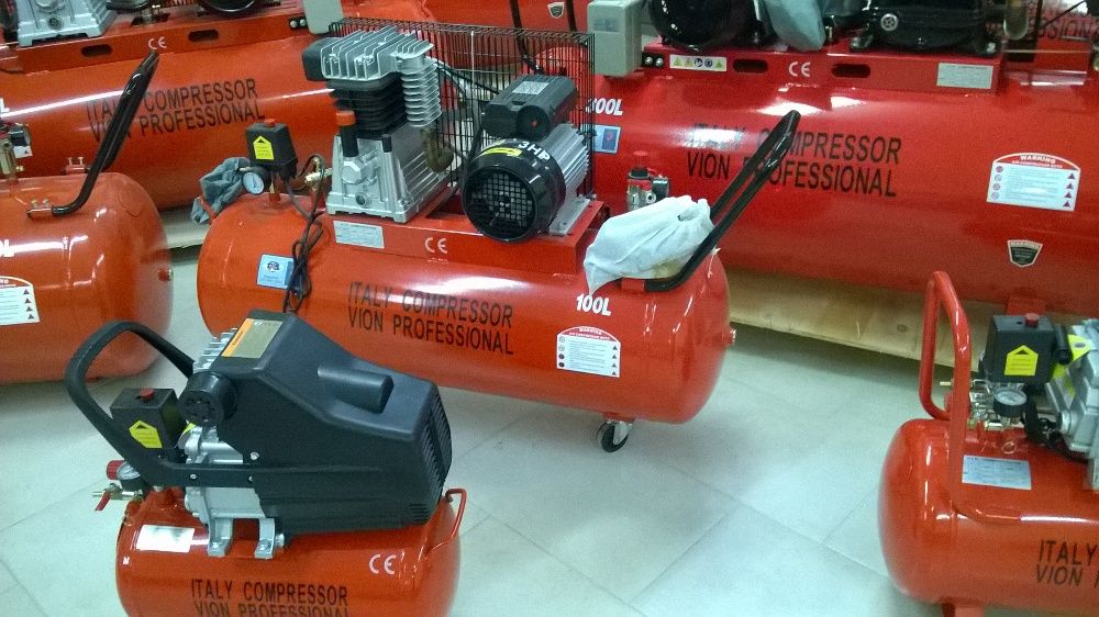 Компресор за въздух от 24, 50, 100, 200, 300 до 500 литра 187236