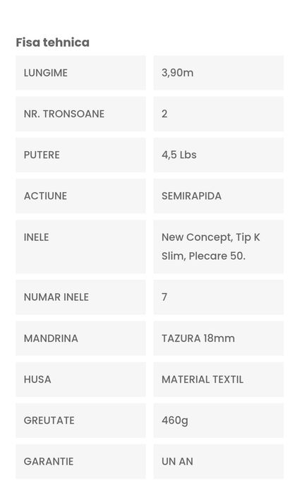 Lansete Tazura de vanzare și mulinete