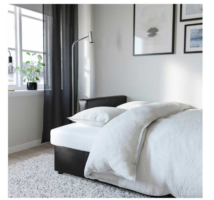 Canapea extensibilă 3locuri, Bomstad negru IKEA FRIHETEN