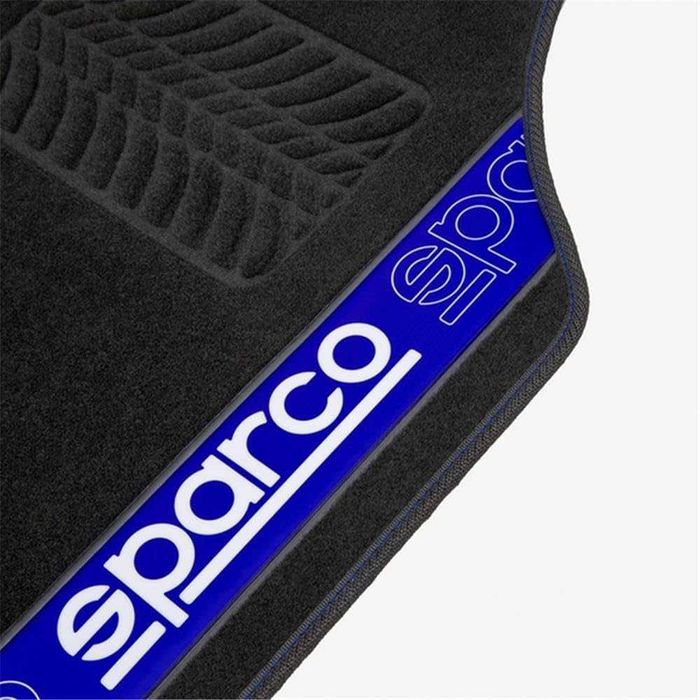 Комплект универсални автомобилни стелки Sparco със Сини кантове.