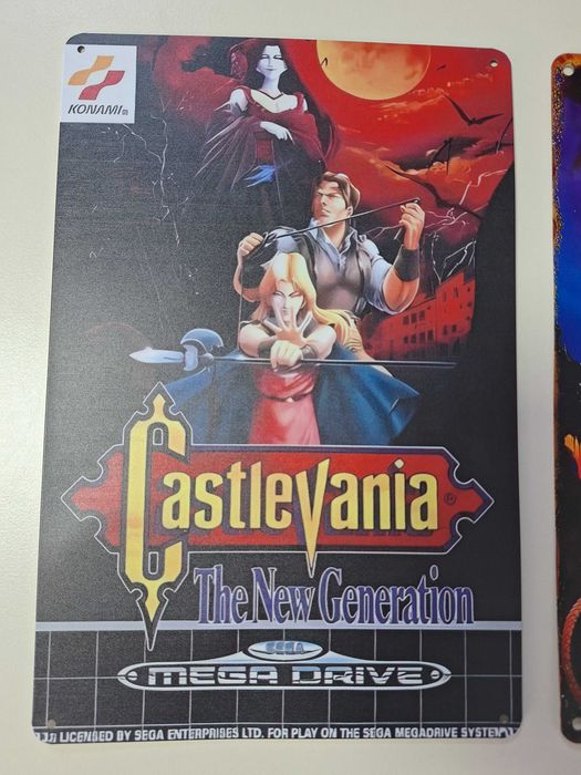Castlevania Mega Drive Retro Video Game Metal Poster Aluminum