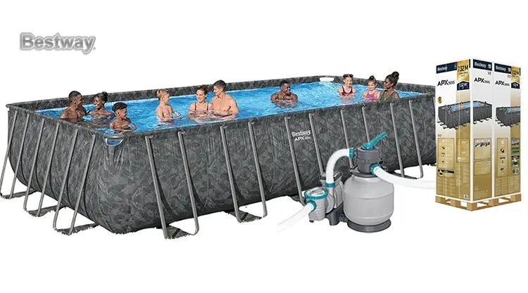 Нов! Лукс! Плувен басейн Bestway  732/366/132 см. Гаранция от склад!