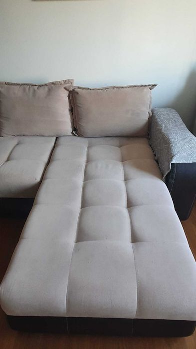 Coltar Monza stanga, maro/wenge, stofa/piele ecologica