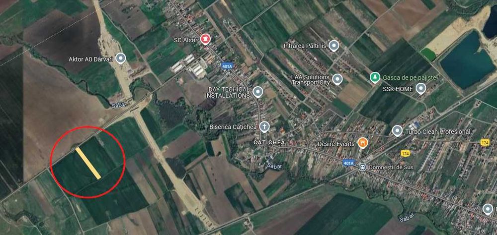 Teren intravilan sat Dârvari, comuna Ciorogarla, Ilfov