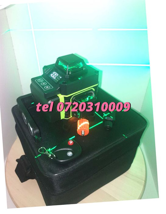 Nivela Laser Verde 16 Linii Laser Cu Control De La Distanta Pentru Masuratori Aliniere Si Trasare In Constructii Cu Specificatii Conform Tit Ref 1199