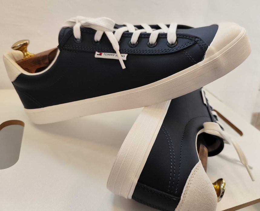 Pantofi sport casual 44 premium Tommy Hilfiger NOI piele naturala moal