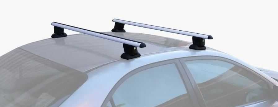 Греди напречни за багажник за кола за фабрични резби на покрива, 120см, с ключ