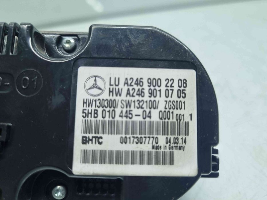 Panou comanda clima Mercedes Clasa A (W176) [Fabr 2012-2018] A246 901