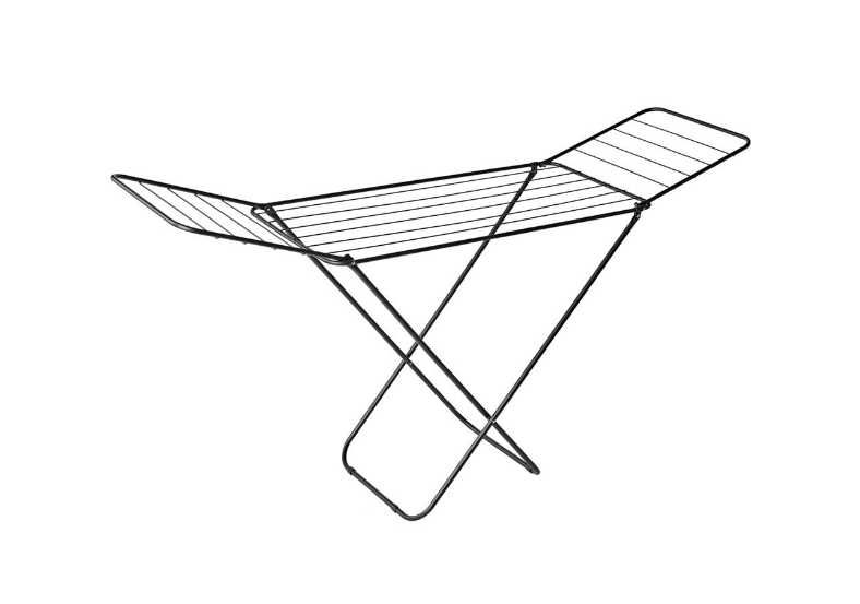 Uscator de rufe metalic, 18 m, negru, gri