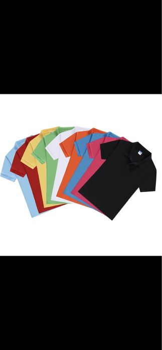 Поло оптом! Футболки с воротником! Нанесение логотипа! Бесплатная дост