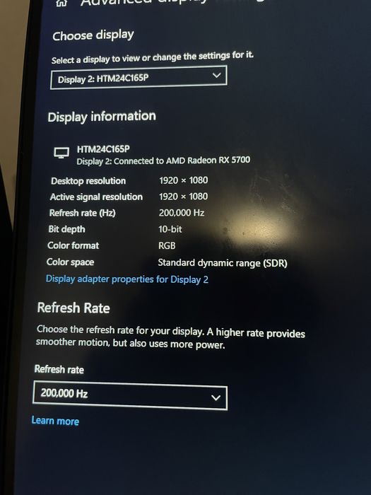 Монитор Hartens 200 герц + кронштейн