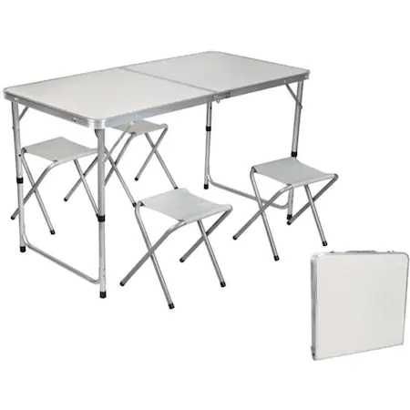 Комплект Сгъваема Маса и Столове Malatec 7893