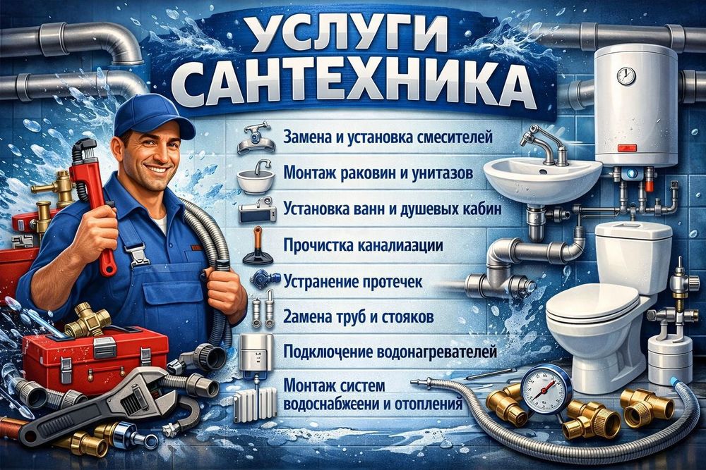 Услуги сантехника 24/7