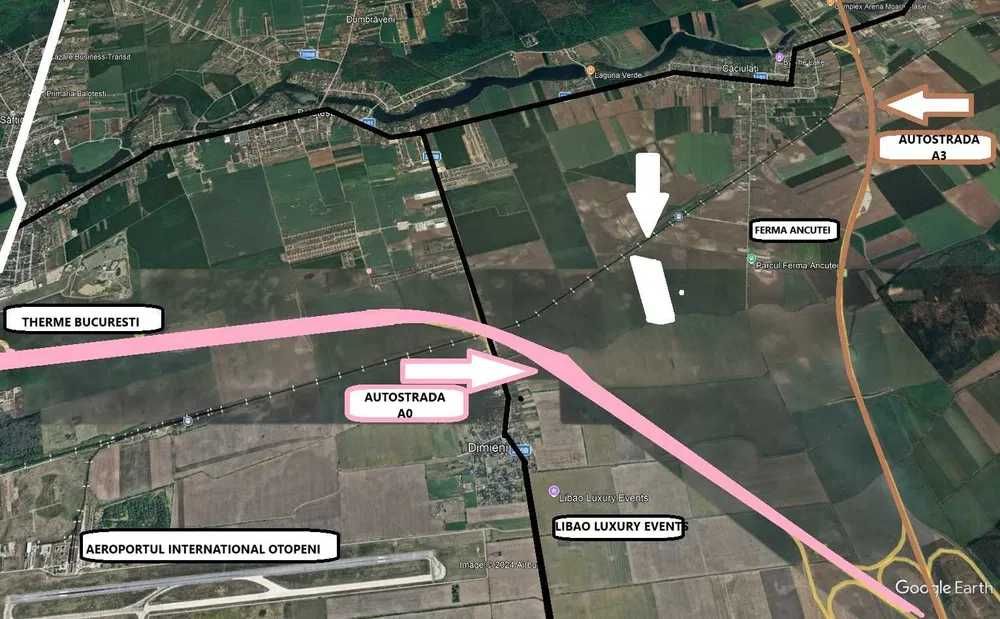 Proprietar - SUPER OFERTA! - Teren 17.500 MP - 7,5 Euro- Moara Vlasiei