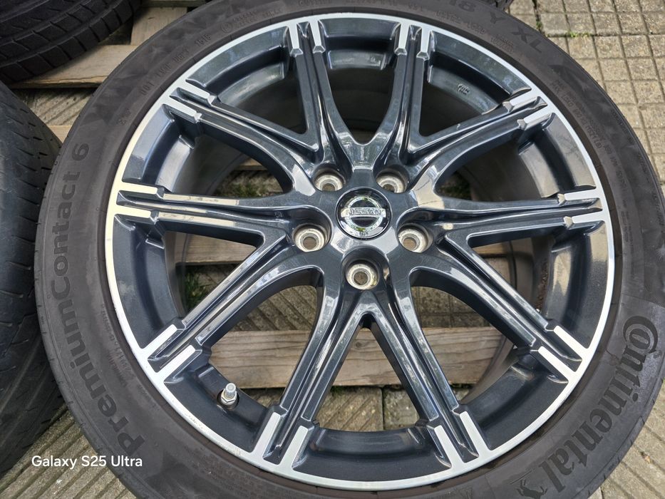 Лети джанти 18ки 5х114.3 Nissan + летни гуми 225/45/18