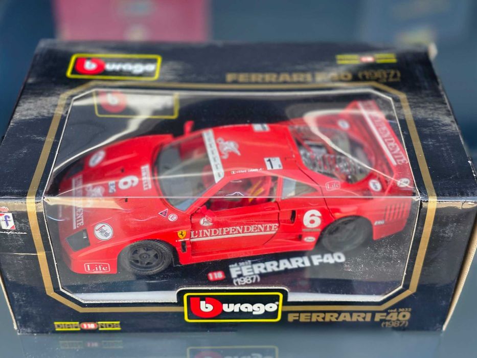 Macheta Auto 1/18 Burago Ferrari F40 1987 L'independente