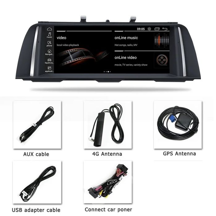 Navigatie Android  Bmw Ram  8GB+64GB,E60,E61,E90,F10,F11
