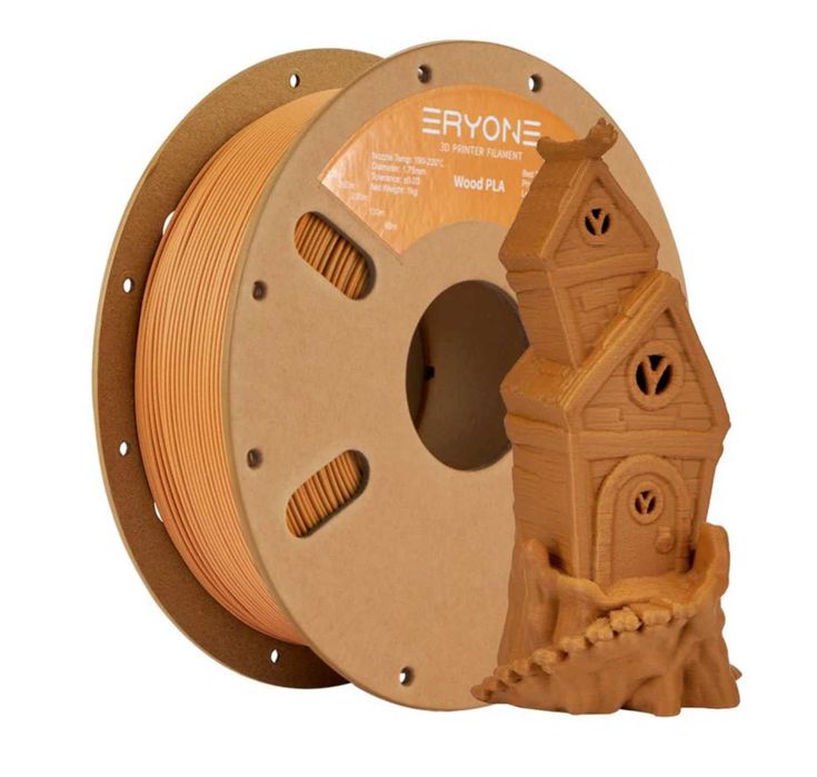 PLA Wood Filament, ПЛА Филамент с дървени частици за 3Д Принтер