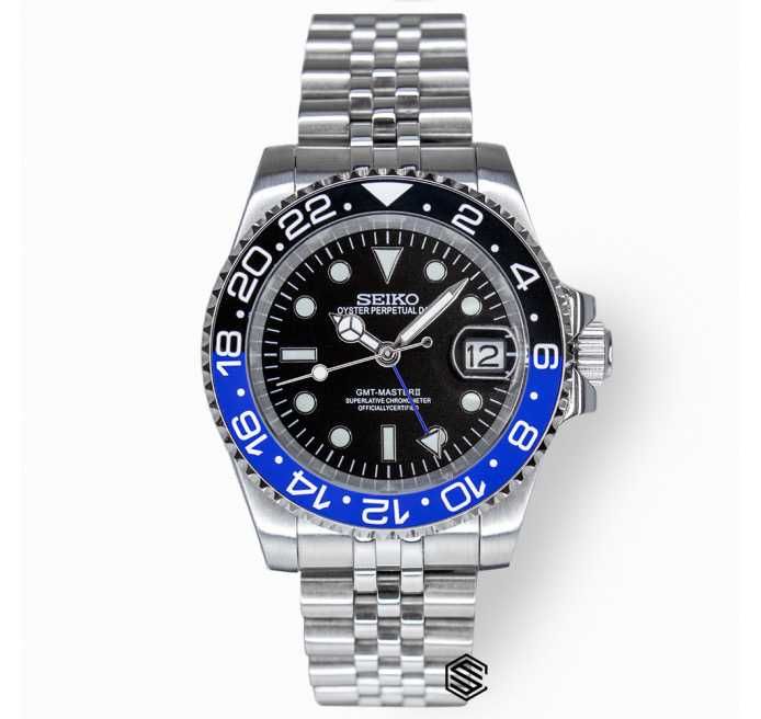 Атоматичен часовник Seiko Мod GMT-Master II Batgirl / Batman with Jubilee