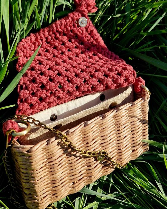 Сумка летняя, плетёная